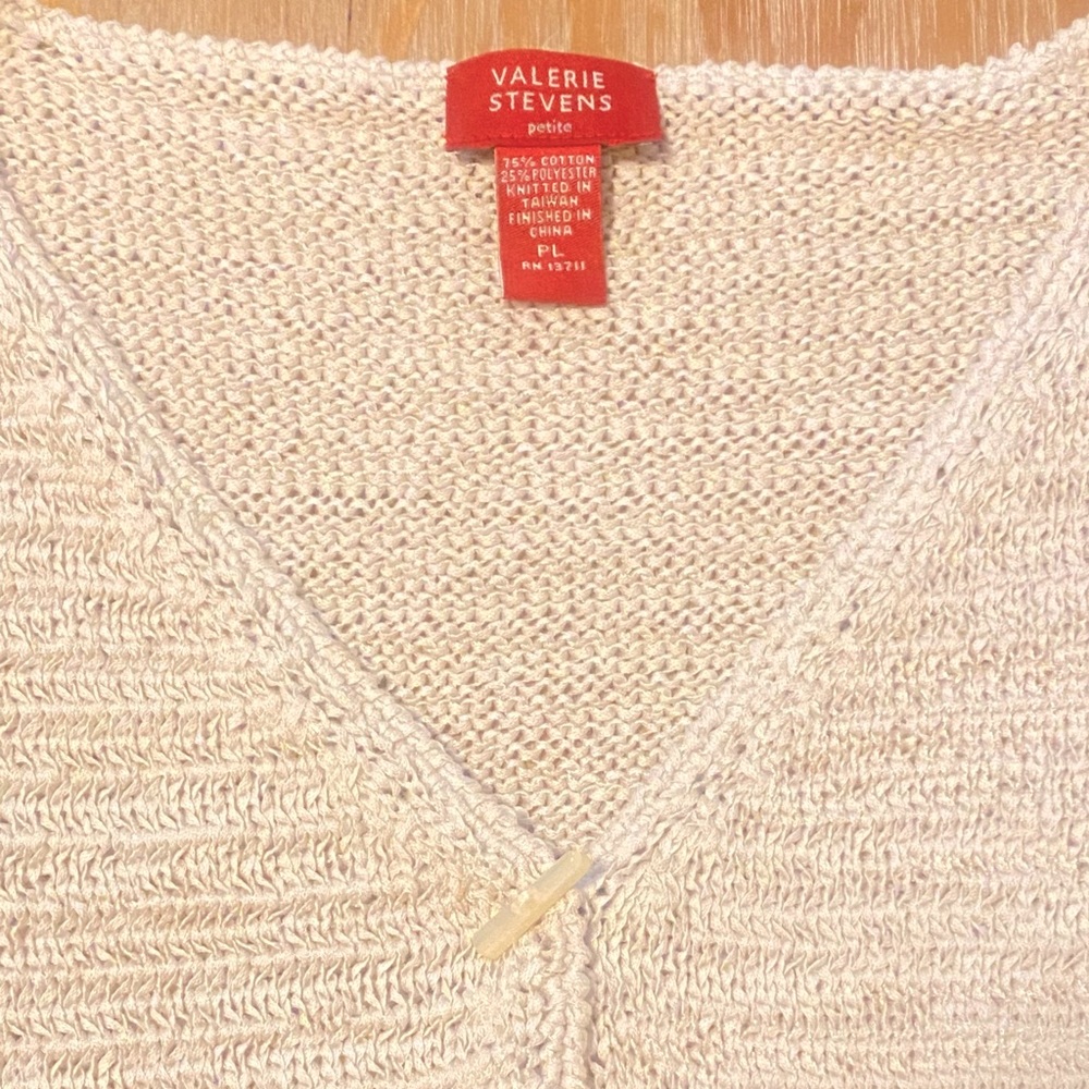 Valerie Steven’s Open-Front Sweater (NWT) - Picture 2 of 6